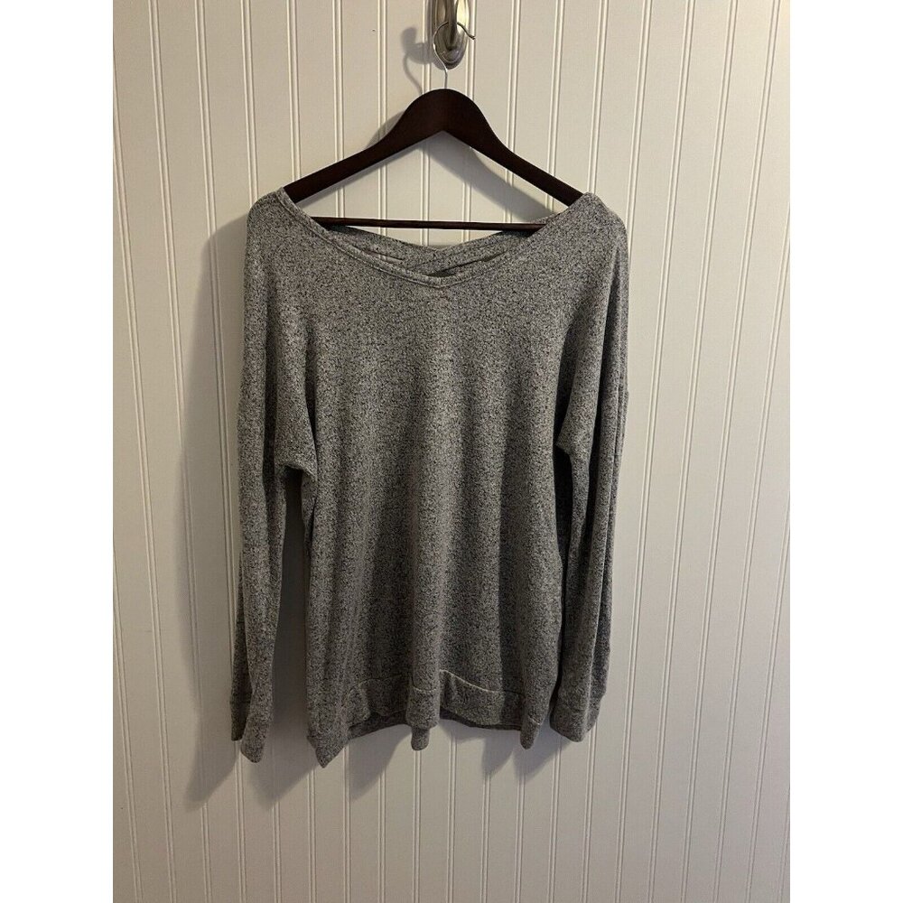 Alexander Jordan Pullover Sweater Women’s Size M Grey V-Neck
